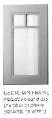 1060 X 497 Georgian Frame (5 Panes) - Jefferson Light Oak